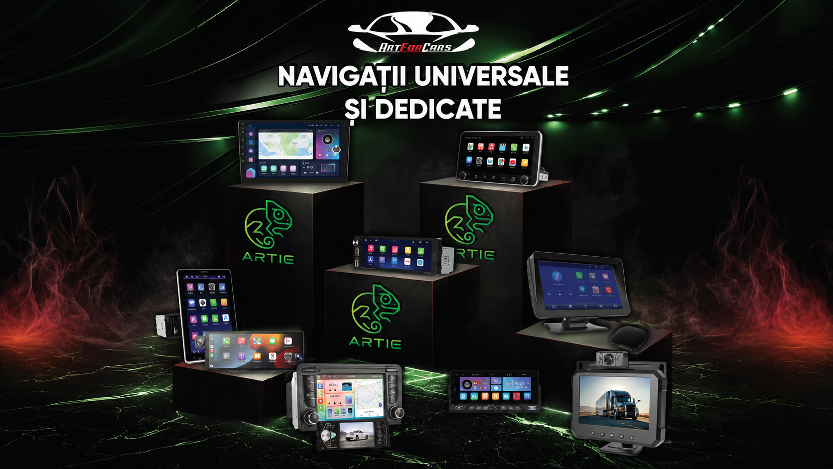 Navigații auto ARTIE – sisteme multimedia cu Android 15, CarPlay wireless și Android Auto | Art For Cars România